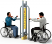 CGSi Dviratis skirtas rankų raumenims lavinti ir mankštinti - lauko treniruoklis neįgaliems LTN-TR-009